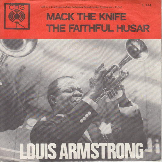 Louis Armstrong And His All-Stars : Mack The Knife (7", Single, ora)