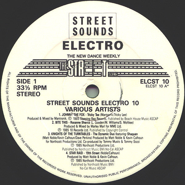 Various : Street Sounds Electro 10 (LP, Comp, Mixed)