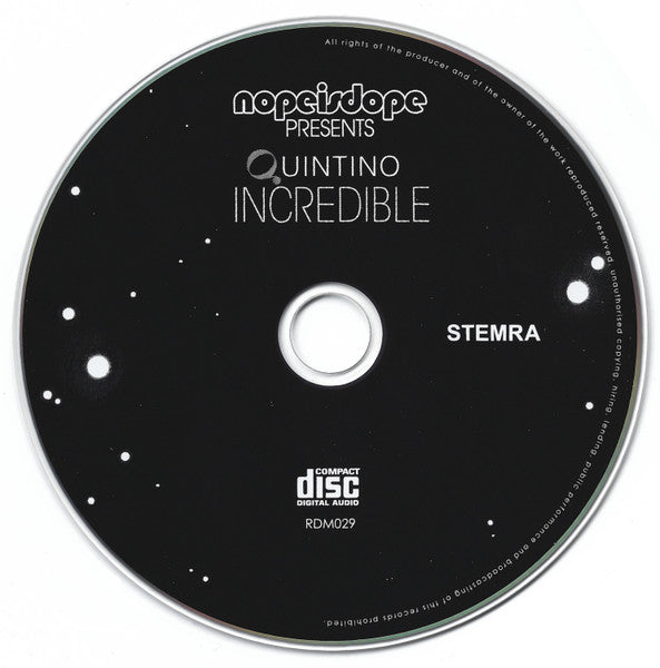 Various : Nope Is Dope Vol. V Presents Quintino (CD, Comp, Mixed)