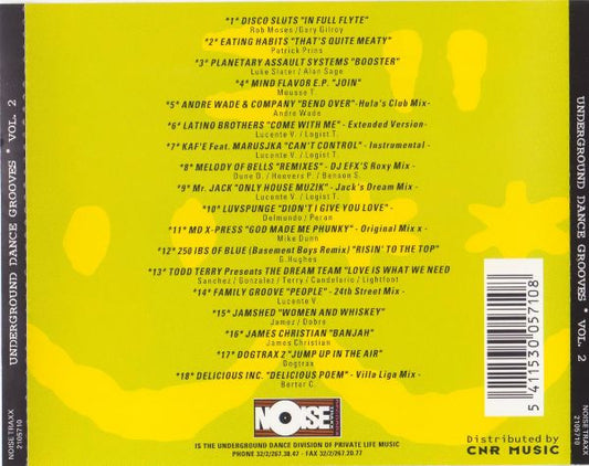 Various : Underground Dance Grooves Volume 2 (CD, Comp)