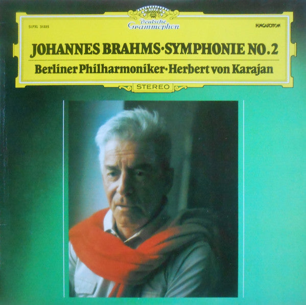 Johannes Brahms, Berliner Philharmoniker • Herbert von Karajan : Symphonie No. 2 (LP, RE)