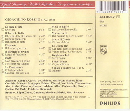 Gioacchino Rossini : Il Banchetto Musicale Del Signor Rossini (CD, Comp)