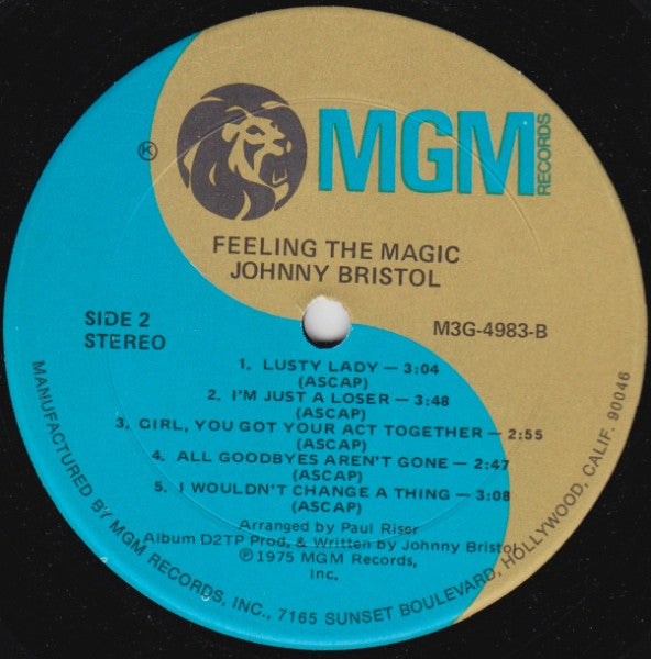 Johnny Bristol : Feeling The Magic (LP, Album)