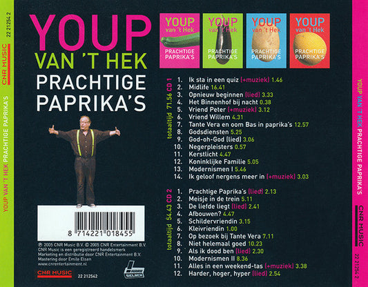Youp van 't Hek : Prachtige Paprika's (2xCD, Album)
