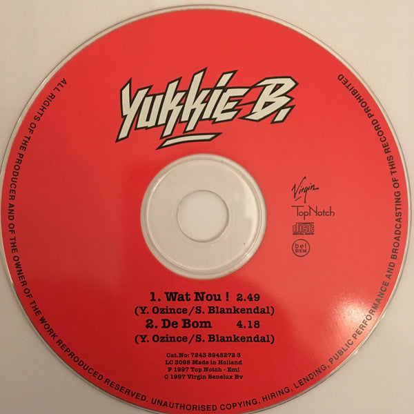Yukkie B : Wat Nou ! (CD, Single, Car)