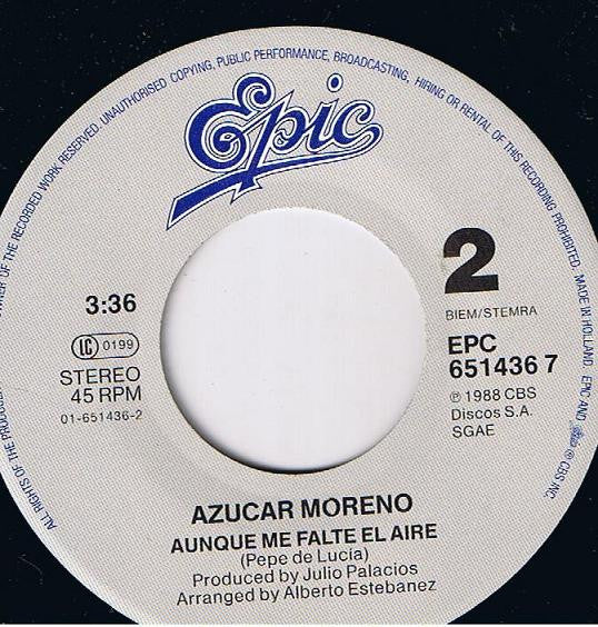 Azucar Moreno : Aunque Me Falte El Aire (Lerele Mix) (7", Single)