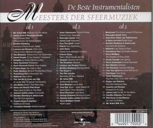 Various : Meesters Der Sfeermuziek 1 - De beste Instrumentalisten (3xCD, Comp + Box)