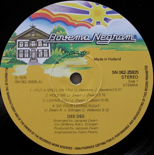 Dee Dee (13) : Loving You (LP, Album)