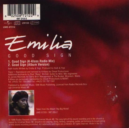 Emilia : Good Sign (CD, Single, Car)