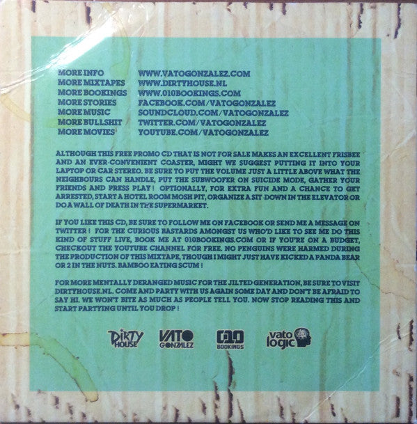 Vato Gonzalez : Dirty House Mixtape 6 (CD, Ltd, Mixed, Promo, Car)