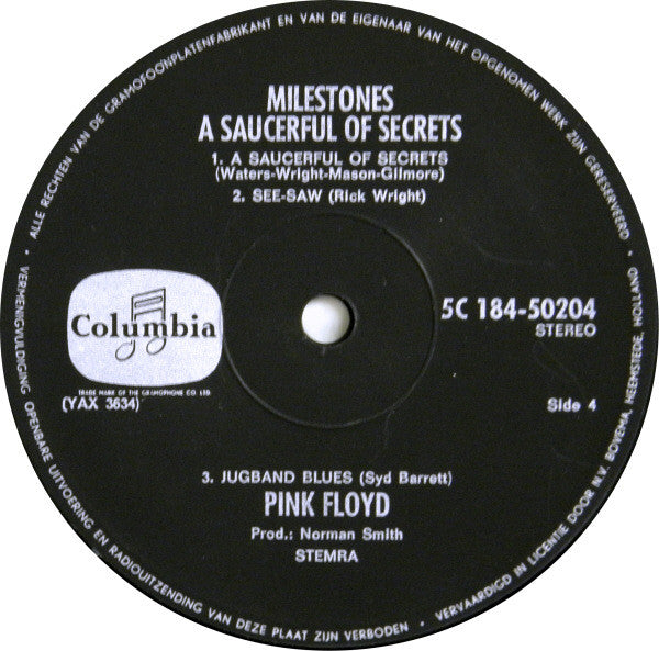 Pink Floyd : Milestones (2xLP, Comp)