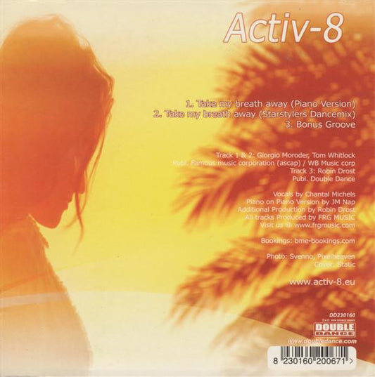 Activ-8 : Take My Breath Away (CD, Single)