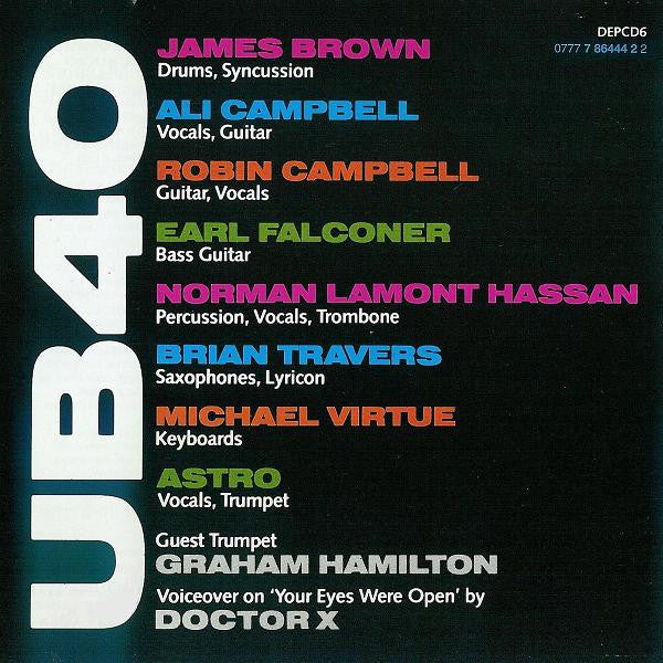 UB40 : Geffery Morgan... (CD, Album, RE)