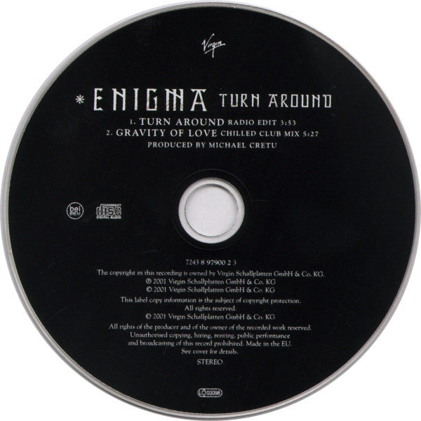 Enigma : Turn Around (CD, Single, Car)