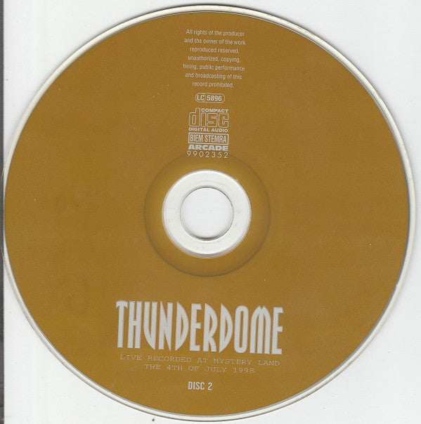 Various : Thunderdome - Live Recorded At Mystery Land, The 4th Of July 1998 (CD, Mixed + CD, Comp, Mixed)