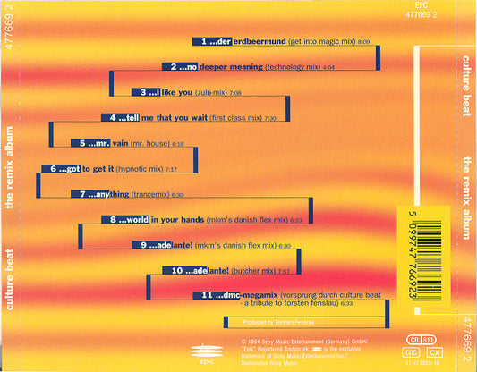 Culture Beat : The Remix Album (CD, Album)