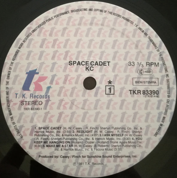 KC (4) : Space Cadet Solo Flight (LP, Album)