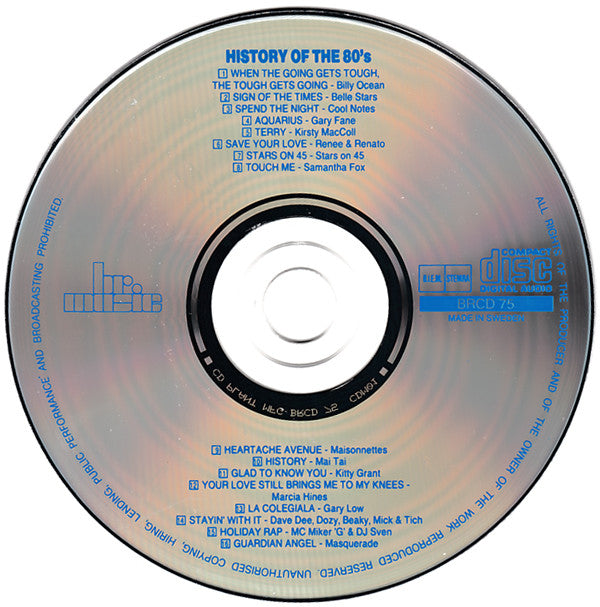 Various : History Of The 80's (CD, Comp)