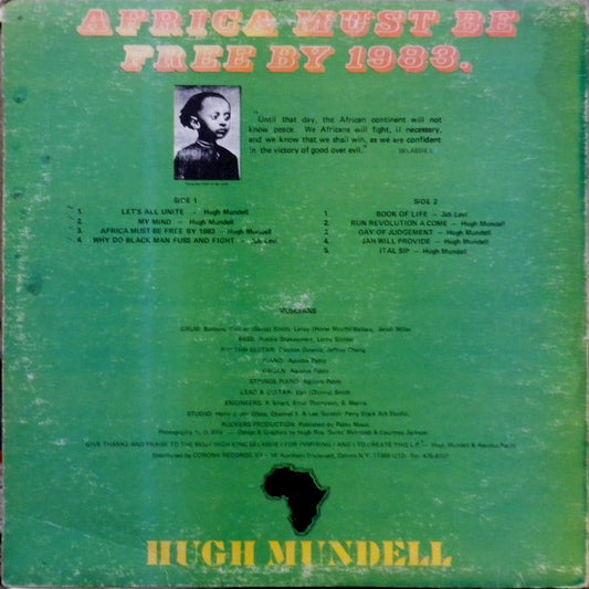 Hugh Mundell : Africa Must Be Free By 1983. (LP, Album)