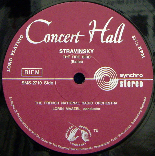 Igor Stravinsky / Orchestre National De France Conducted By Lorin Maazel : The Firebird (Ballet In Two Tableaux) (LP)