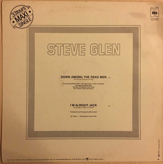 Steve Glen : Down Among The Dead Men (The Story Of The Titanic) (12")