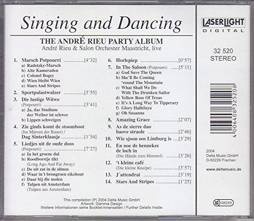 André Rieu & Maastrichts Salon Orkest : Singing And Dancing (The André Rieu Party Album - Live) (CD, Comp)