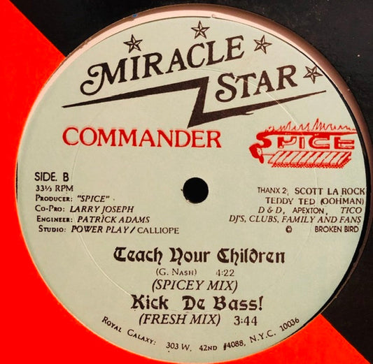 Commander Spice : Teach Your Children (12")