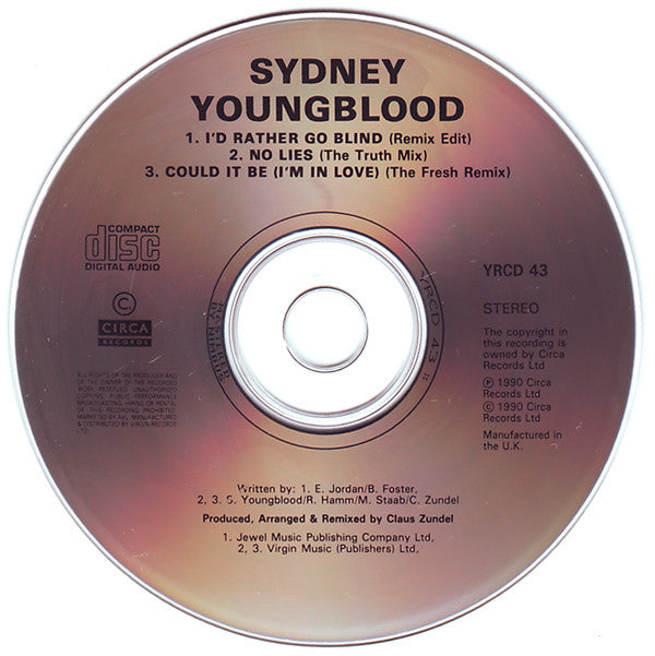 Sydney Youngblood : I'd Rather Go Blind (CD, Maxi)