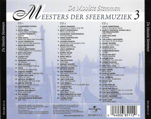 Various : Meesters Der Sfeermuziek 3 - De Mooiste Stemmen (3xCD + Box, Comp, Club)