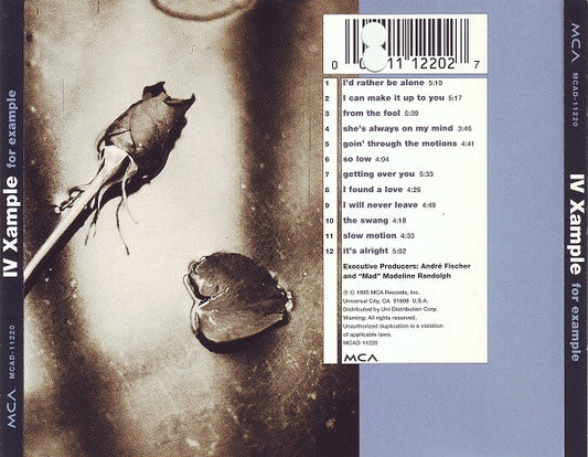 IV Xample : For Example (CD, Album)