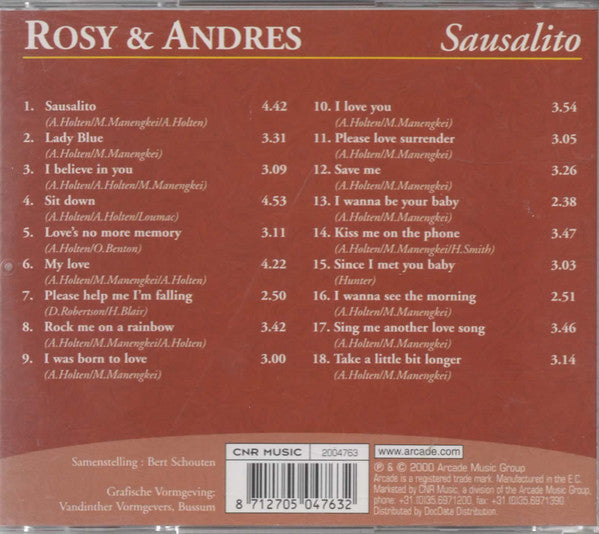 Rosy & Andres : Sausalito (CD, Comp)