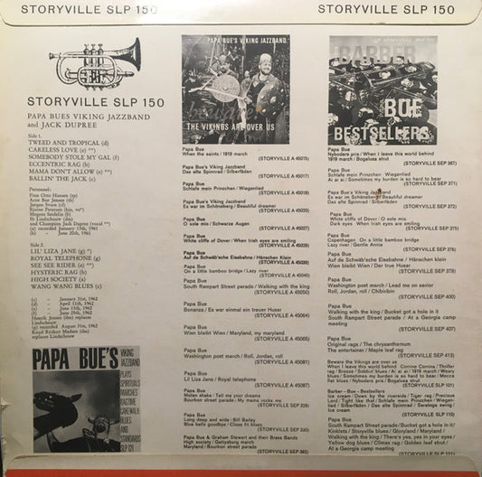 Papa Bue's Viking Jazz Band And Champion Jack Dupree : Papa Bue's Viking Jazzband And Jack Dupree (LP, Album)