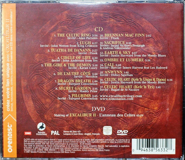 Alan Simon : Excalibur II (The Celtic Ring) (CD, Album, Ope + DVD-V, PAL)