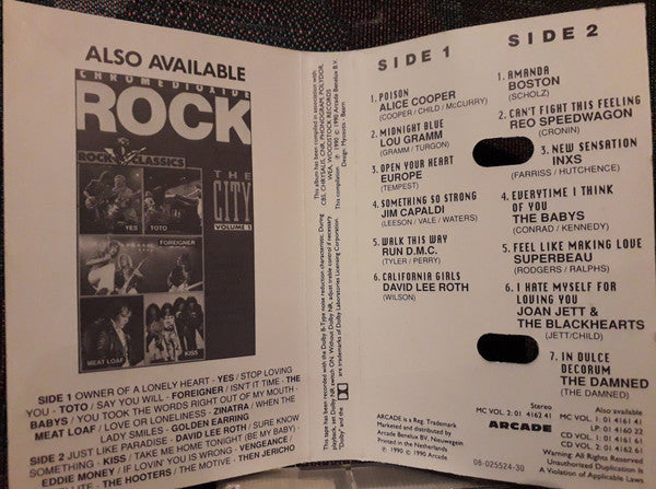 Various : Rock The City Volume 2 (Cass, Comp)