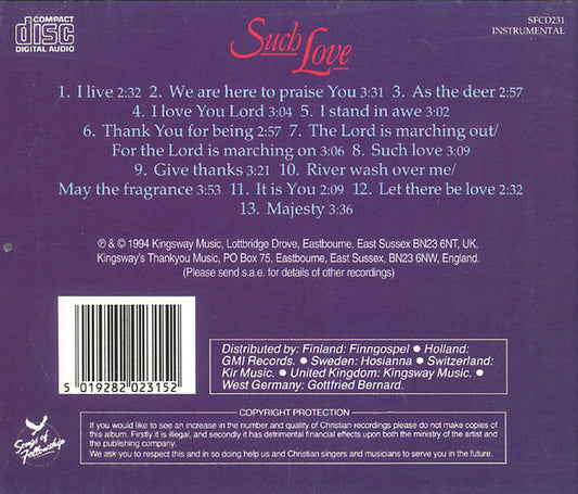 Rob And Gilly : Such Love (Classical Praise Guitar) (CD, Album, RE)