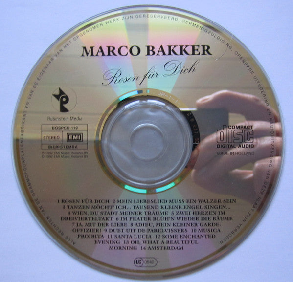 Marco Bakker : Rosen Für Dich (CD, Album)