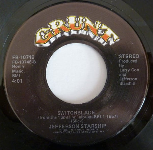 Jefferson Starship : With Your Love (7", Single, Ind)