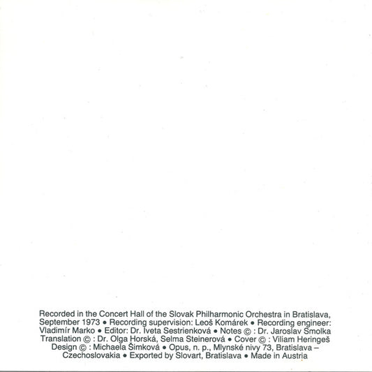 Antonín Dvořák, Slovak Philharmonic Orchestra, Zdeněk Košler : Symphony Nr. 9 In E Minor, From The New World (CD, Album)