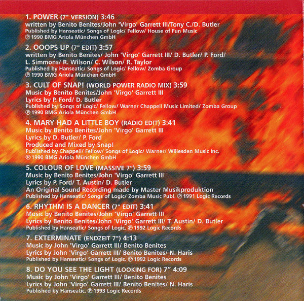 Snap! : Snap! Attack - Best Of (CD, Comp)