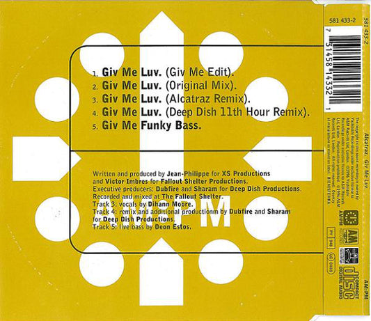 Alcatraz : Giv Me Luv (CD, Single)