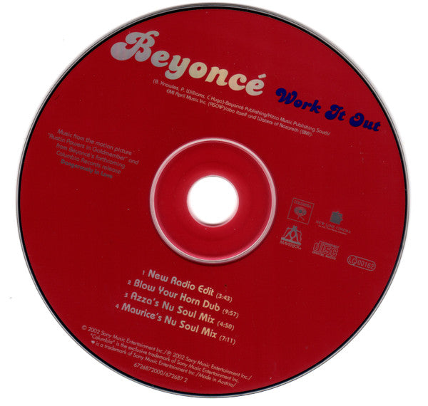 Beyoncé : Work It Out (CD, Single)