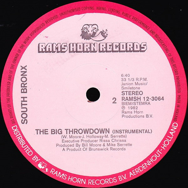 South Bronx : The Big Throwdown (12")