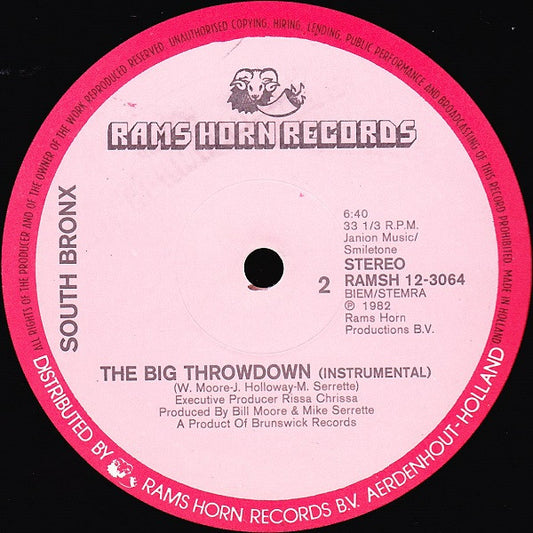 South Bronx : The Big Throwdown (12")