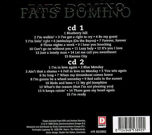 Fats Domino : Original Gold (2xCD, Comp + Box)