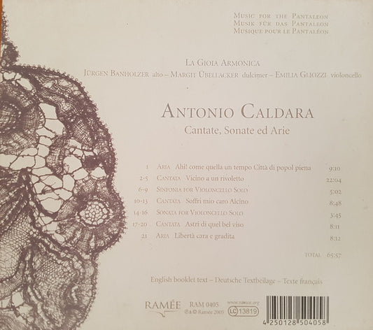 Antonio Caldara, La Gioia Armonica, Jürgen Banholzer, Margit Übellacker, Emilia Gliozzi : Cantate, Sonate Ed Arie (CD, Album, Tri)