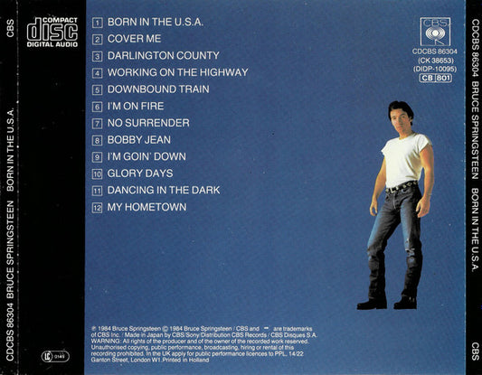 Bruce Springsteen : Born In The U.S.A. (CD, Album)