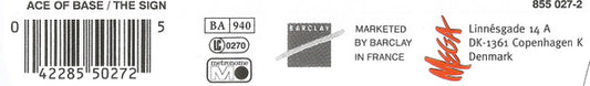 Ace Of Base : The Sign (CD, Maxi)