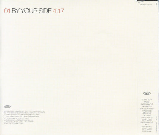 Sade : By Your Side (CD, Single, Promo)