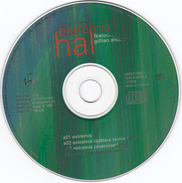 Hal (2) Featuring Gillian Anderson : Extremis (CD, Single)