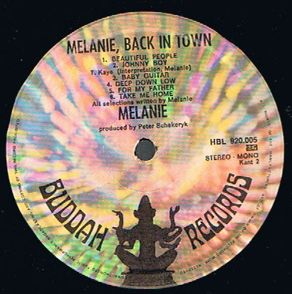 Melanie (2) : Melanie, Back In Town (LP, Album)